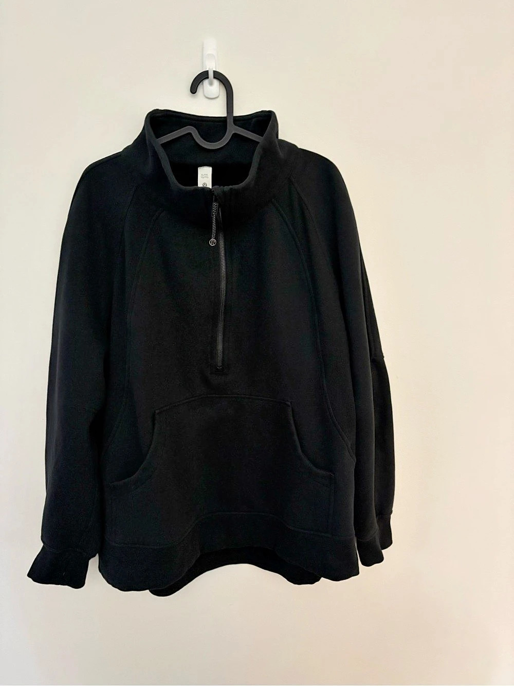 lululemon Scuba Oversized Funnel Neck Half Zip Black XL/XXL